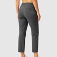 thumbnail image 5 of 7/8 Business Casual Pants for Women Dressy Casual Athletic High Waist Bottoms with Pockets Workout Exercise Pants, L, 5 of 9