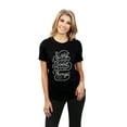 thumbnail image 2 of Wine Because Its Not Good To Keep Things Bottled Up Women's Fashion Relaxed T-Shirt Tee Heather Blac, 2 of 5