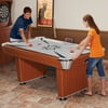 Hathaway Midtown 6-Foot Air Hockey Family Game Table with Electronic Scoring, High-Powered Blower, Cherry Wood-Tone, Strikers and Pucks