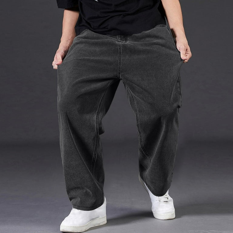 Awdenio Pants for Men Loose Fit Baggy Jeans Casual Streetwear Wide