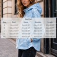 thumbnail image 3 of FDGIU Women Gingham Zip Up Jacket Collared Long Sleeve Drawstring Hem Casual Plaid Outerwear, Fall Lightweight Checkered Bomber Style Coat, 3 of 6