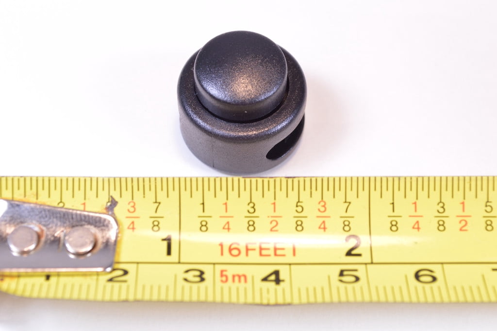 Cord Locks For Paracord / Leather Projects - Button Top Dual Strand Cord Lock 50 Pack