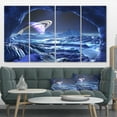 thumbnail image 1 of Monde Alien Électrique Bleu - Impression sur Toile Paysage, 1 of 4