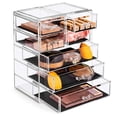 thumbnail image 1 of Sorbus Acrylic Makeup Organizer - Organization and Storage Case for Cosmetics Make Up &amp; Jewelry - Big Clear Makeup Organizer for Vanity, Bathroom, College Dorm, Closet, Desk (3 Large, 4 Small, 1 of 8