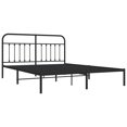 thumbnail image 2 of vidaXL Metal Bed Frame with Headboard Black 183x213 cm, 2 of 5