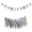 3, variant on Cotton Fabric Pennant String Bunting Flags Triangular Banners Garlands for Nursery Baby Bedroom and Playroom Decoration