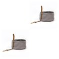 thumbnail image 2 of Billuyoard Bolsa de almacenamiento de alimentos para mascotas reutilizable portátil con gancho a presión Entrenamiento de animales Bolsa de lona Gris Bol 2piezas, 2 of 6