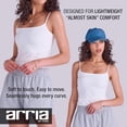 thumbnail image 3 of Arria Sleek Cami Tank Top Slim Fit Nylon Scoop Neck Basic Camisole (Bubble Gum, L), 3 of 7