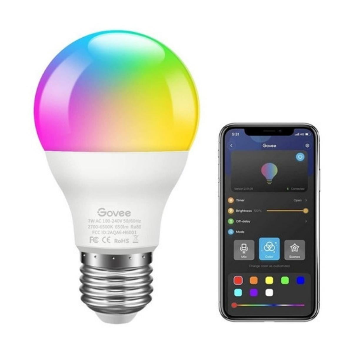 Ampolleta Inteligente Wifi Led Rgb Colores Música Fiesta App