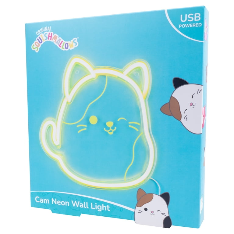Fizz Creations Squishmallows Cam the Cat Neon Wall Light