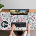 thumbnail image 4 of Long Mouse Pads for Desk,Pioneer Flower Floral Print Pattern Desk Mats on Top Of Desks, Desk Mouse Pad Extra Large with 3mm Non-Slip Base and Stitched Edge for Gaming,Office,Work,Home 47.3"x23.6", 4 of 6