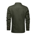 thumbnail image 4 of Fgnfyis Mens Blazer Mens Fashion Camouflage Pocket Cardigan Suit Button Sweater Jacket for Casual and Smart Wear Mens Jackets Army Green XXL, 4 of 4