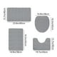 thumbnail image 2 of Juego de 4 alfombrillas de baño de espuma, suaves, absorbentes y antideslizantes, lavables a máquina y de secado rápido, para hogares y baños de invitados. Aestivo | Gris | AESTIVO, 2 of 7