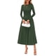 thumbnail image 1 of Vestido PRETTYGARDEN 2025 de manga larga, elegante, tejido, midi, talla XL, 1 of 8