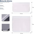 thumbnail image 2 of Bolsas de Almacenamiento Reutilizables Bluelander 10 Piezas PEVA Sin BPA, 2 of 4