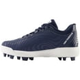 thumbnail image 4 of New Balance Youth 4040v7 Rubber Molded Baseball Cleat Navy/White 3.5, 4 of 6