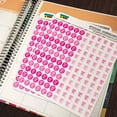 thumbnail image 2 of Post To Social Media Dots Planner Calendar Scrapbooking Crafting Stickers - Pink - Opaque, 2 of 3