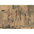 thumbnail image 3 of Richard Dadd 18x14 Black Modern Framed Museum Art Print Titled - Settling the Disputed Point (1854), 3 of 5