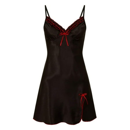 

Uerlsty Womens Sexy Chemise Solid Nightdress Ladies Badydoll Nightwear