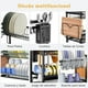 thumbnail image 2 of Escurridor de Trastes, Organizador de Platos con Bandeja de Goteo,Estante para platos Acero Inoxidable 2 Niveles, Escurreplatos con Soporte para Utensilios y Tabla de Cortar para Almacenamiento Cocina, 2 of 7