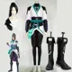 thumbnail image 2 of Disfraz de Cosplay de Game Valorant Sage, peluca, zapatos, traje de carnaval, traje de fiesta elegante para mujer adulta, botas, talla personalizada, 2 of 5