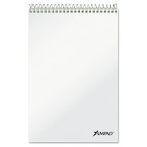 Ampad 25-278 Steno Books, Gregg Rule, 6 X 9, Maroon Cover, 80 Green Tint Sheets, 6/pack