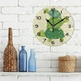 thumbnail image 3 of SKYSONIC Green Sea Turtles Wall Clock 10 Inch Silent Non Ticking Round Clock Oil Painting Clock Easy to Read Clock for Living Room Bedroom Bathroom Home Decor, 3 of 7