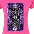 thumbnail image 3 of The Haunted Mansion - Haunted Mansion Tarot Card - Juniors Fitted Graphic T-Shirt, 3 of 5