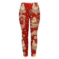 thumbnail image 5 of Christmas Leggings for Women Elastic High Waist Festive Print Soft Stretch Tight Pants Workout Yoga Pants, 5 of 6