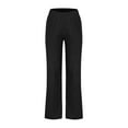 thumbnail image 5 of Elvqul Cotton Pants for Women Plus Size Solid Black Pull on Lightweight Womens Pants Clearance Pockets, 5 of 6