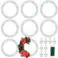 thumbnail image 1 of Paquete de 8 aros para corona de metal UltraOutlet 45 cm para manualidades DIY, 1 of 6