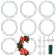 thumbnail image 1 of Paquete de 8 aros para corona de metal UltraOutlet 45 cm para manualidades DIY, 1 of 6