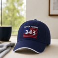 thumbnail image 4 of WULMLEO 911 Hat Never Forget 343 Cap Embroidered 9/11 Memorial Caps Men Women American Flag Patriotic Baseball Hats G One Size, 4 of 6