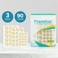thumbnail image 4 of Promifun Corn Cushions for Toes and Feet - Callus Cushions to Protect Sore Spots with Foam Padding - Self-Stick Adhesive Pads - Relief Pain, Pressure and Friction from Shoes (Multi-Size, 90 Count), 4 of 7