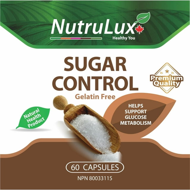NutruLux Sugar Control ( 200 mg Gymnema ) Halal Gelatin Free Capsules