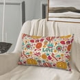 thumbnail image 4 of Plush Throw Pillow Covers, cartoon hot air balloon Pillow Cases with Invisible Zipper, Breathable Microfiber Pillow Cases Standard Size for Sleeping Bedroom Sofa Living Room 16x24, 4 of 5