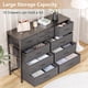 thumbnail image 2 of 10-cajón cómoda mesa de TV - media consola mesa y entertainment center para 55/50/43-pulgada tvs - almacenamiento organizer para sala de estar, dorm, closet, entrada, hallway, 2 of 7