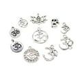 thumbnail image 4 of 100 piezas de de aleación de plata, surtido de joyería, colgantes, de plata , collar, abalorio hecho , bricolaje,, 4 of 6