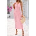 thumbnail image 4 of Traje de baño Coverup BTFBM Crochet para mujer verano 2025 rosa, 4 of 9
