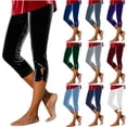 thumbnail image 7 of Diufon Capri Leggings for Women Velvet Dressy Casual Fall Capris Knee Length Crop Pants for Workout Cycling Yoga, 7 of 7