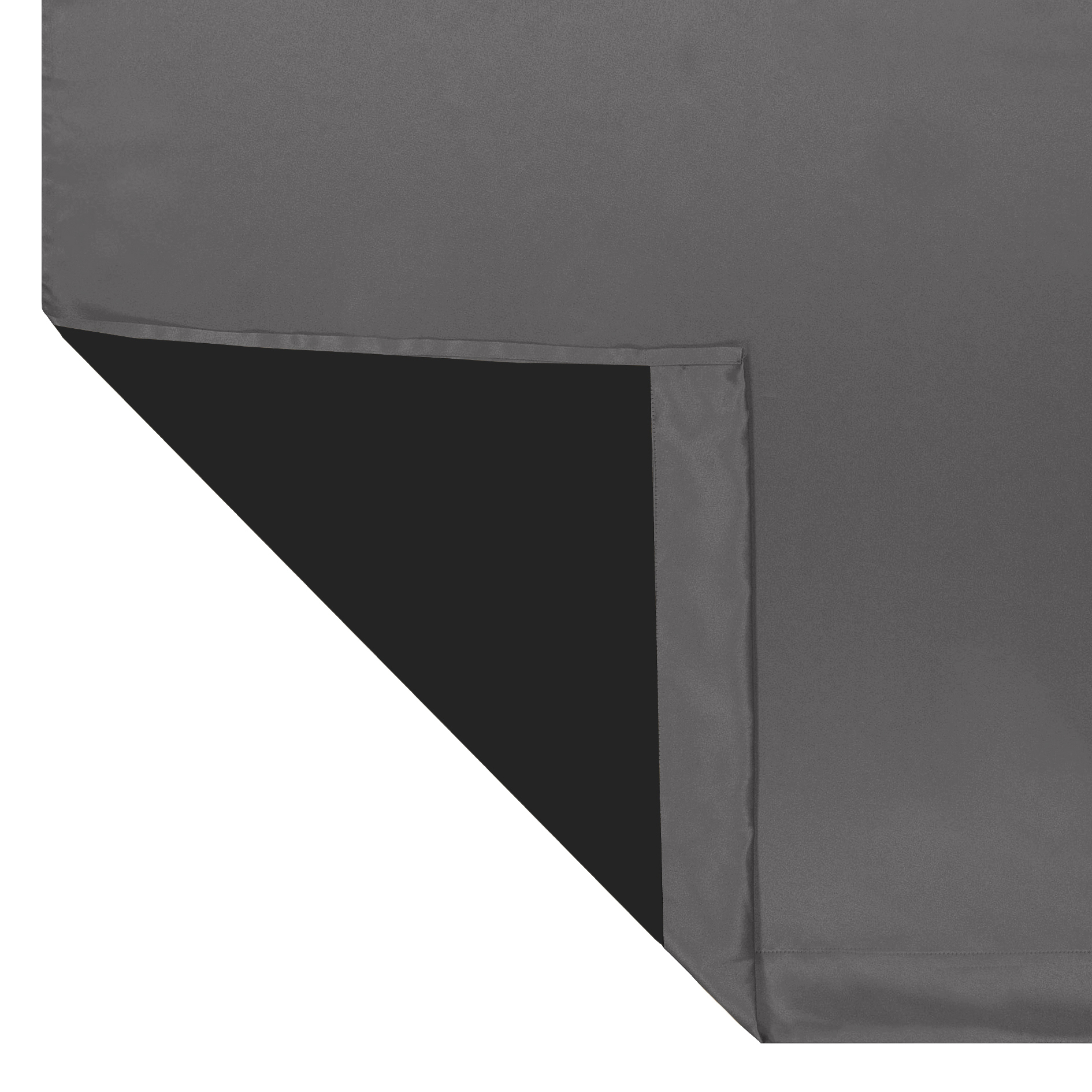 Eclipse Phoenix Blackout Curtain Rod Pocket Panel Pair, Smoke Gray, 50" W x 84" L