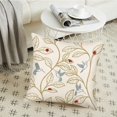 thumbnail image 4 of Set of 2 Ladybug Leaf Birds Pillow Covers 18x18 Inch Spring Trees Leaves Hummingbird Throw Pillow Cases Spring Summer Farmhouse Decoration Cushion Cover Cotton Linen, Black White, 4 of 6