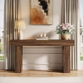 thumbnail image 4 of Tribesigns 63-Inch Long Console Table, Farmhouse Wooden Sofa Table Behind The Couch（Natural), 4 of 7