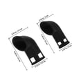 thumbnail image 2 of Raindrops 2Pcs Black Silicone Steam Diverter Pressure Cooker Valve for Controlled Pot Steam Release, 2 of 8
