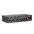 thumbnail image 1 of Refurbished Estbridge 4 Channel Portable Recording Sound Card, 24-Bit 192kHz, 4-In 2-Out USB Audio Interface, Driver-Free, Black Metal Desktop, MD44, 1 of 5