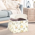 thumbnail image 3 of Yayeee Collapsible Cube Storage Bin with Lid Fabric Closet Decorative Basket with Handles, Birds Sunflowers, 3 of 7