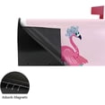 thumbnail image 4 of Coolnut Mailbox Covers Magnetic Standard Size Cute Flamingo with Sunglasses with Scooter Seasonal Mail Wraps for Home Outdoor Decor, 25.4"x20.78", 4 of 5