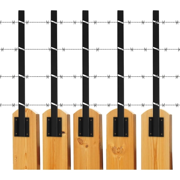 Fence Post Extender, 16 Pack 23.6" Fence Barbed Wire Extend Arm，for Outdoor Fences to Increase Height, Post Extender for Dogs and Privacy