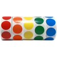 thumbnail image 1 of Étiquettes Rondes de Codage Couleur 3/4 Pouces Pouces.75 Pouces - Pack en Vrac - un Rouleau par Rouge Jaune Vert Bleu Orange - 500 par Couleur - 2 500 Autocollants au Total, 1 of 4