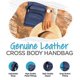 thumbnail image 5 of Bolso Cruzado Krediz de Cuero para Mujer con Correa Ajustable, 5 of 9